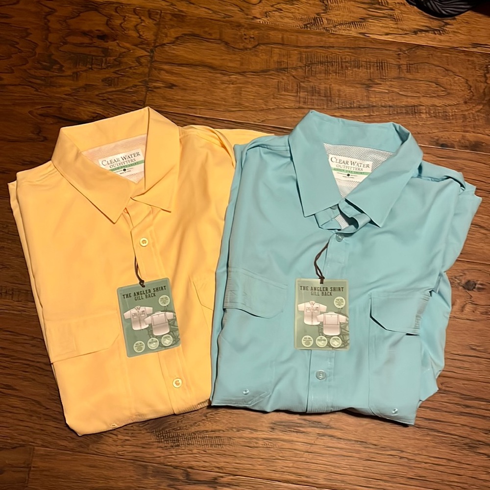 Clear Water outfitters Lot of 2 shirts Size Large